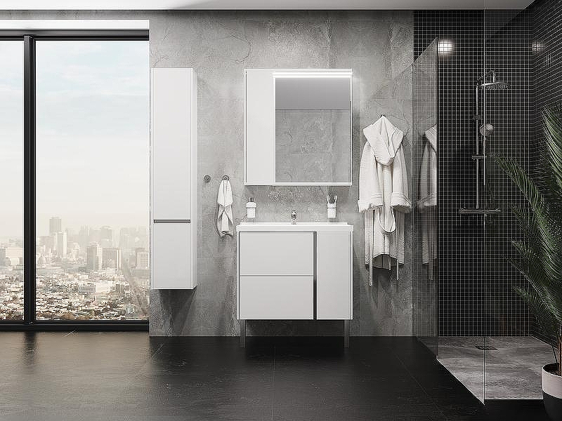 Шкаф пенал Aquaton Стоун 30 L1A228403SX01L подвесной Белый, купить, цена, заказать, магазин, доставка, скидка, промокод, купить, цена, заказать, магазин, доставка, скидка, промокод