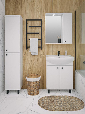 Тумба под раковину Runo Римини 65 00-00001254 Белая