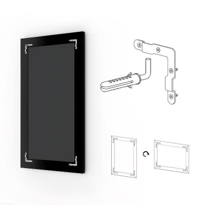 Зеркало Evoform Exclusive 116х56 BY 1247 с фацетом в багетной раме - Римское серебро 88