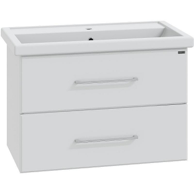 Тумба под раковину СанТа Омега 80 207005 подвесная Белая