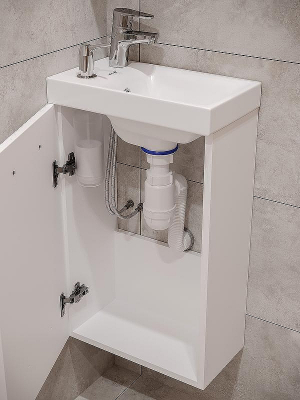 Тумба с раковиной Cersanit Lara 40 64179 подвесная Белая