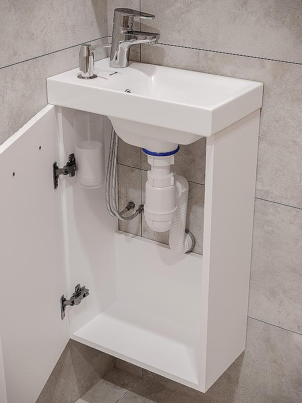 Тумба с раковиной Cersanit Lara 40 64179 подвесная Белая, купить, цена, заказать, магазин, доставка, скидка, промокод, купить, цена, заказать, магазин, доставка, скидка, промокод