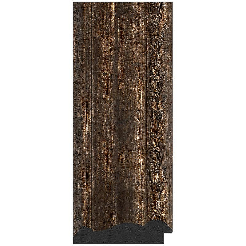 Зеркало Evoform Exclusive 92х62 BY 3430 с фацетом в багетной раме - Состаренное дерево с орнаментом 120, купить, цена, заказать, магазин, доставка, скидка, промокод, купить, цена, заказать, магазин, доставка, скидка, промокод