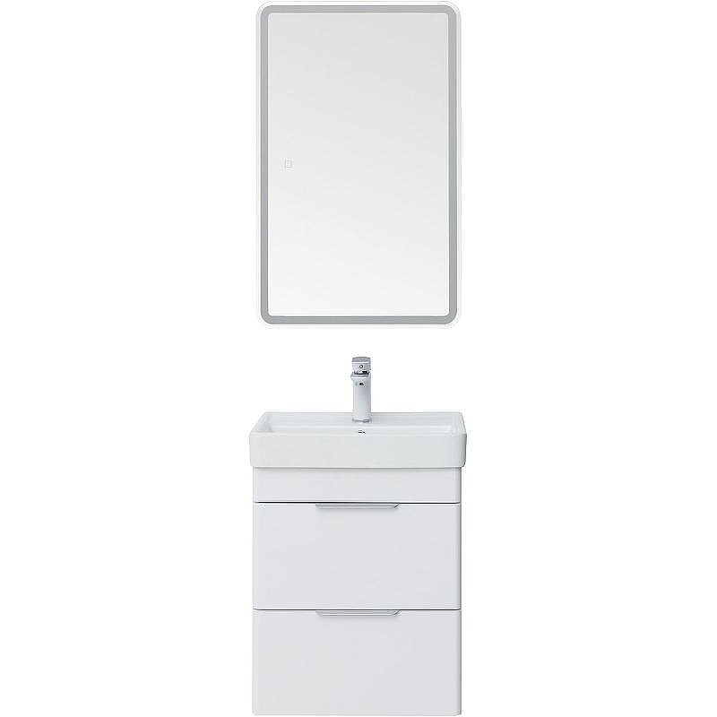 Тумба под раковину Aquanet Ирис new 50 310143 подвесная Белый глянец, купить, цена, заказать, магазин, доставка, скидка, промокод, купить, цена, заказать, магазин, доставка, скидка, промокод