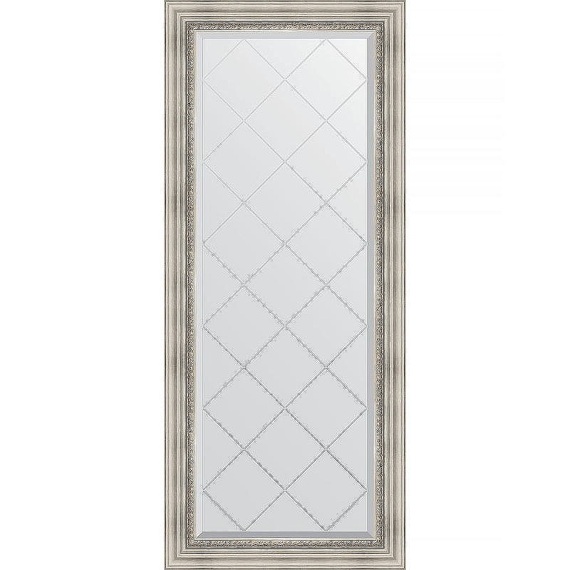 Зеркало Evoform Exclusive-G 156х66 BY 4147 с гравировкой в багетной раме - Римское серебро 88, купить, цена, заказать, магазин, доставка, скидка, промокод, купить, цена, заказать, магазин, доставка, скидка, промокод