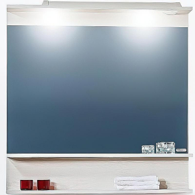 Зеркало Бриклаер Чили 90 4627125414961 с подсветкой Светлая лиственница