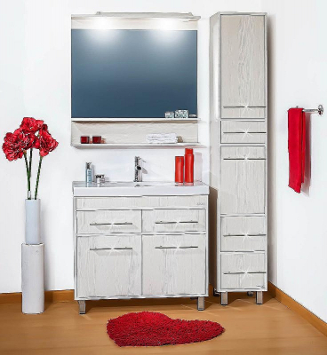 Зеркало Бриклаер Чили 90 4627125414961 с подсветкой Светлая лиственница