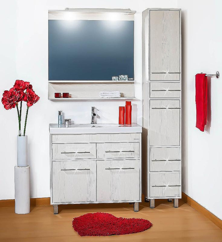 Зеркало Бриклаер Чили 90 4627125414961 с подсветкой Светлая лиственница, купить, цена, заказать, магазин, доставка, скидка, промокод, купить, цена, заказать, магазин, доставка, скидка, промокод