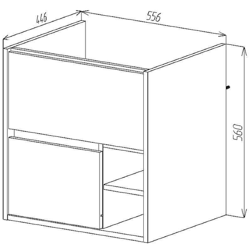 Тумба под раковину VIANT Люксембург 60 VLUX60ELD-T2YP подвесная Кейптаун, купить, цена, заказать, магазин, доставка, скидка, промокод, купить, цена, заказать, магазин, доставка, скидка, промокод