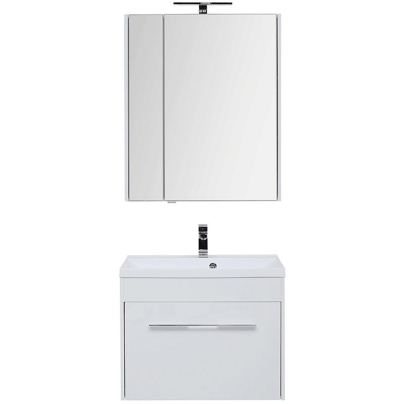 Комплект мебели для ванной Aquanet Августа 75 225246 подвесной Белый, купить, цена, заказать, магазин, доставка, скидка, промокод, купить, цена, заказать, магазин, доставка, скидка, промокод
