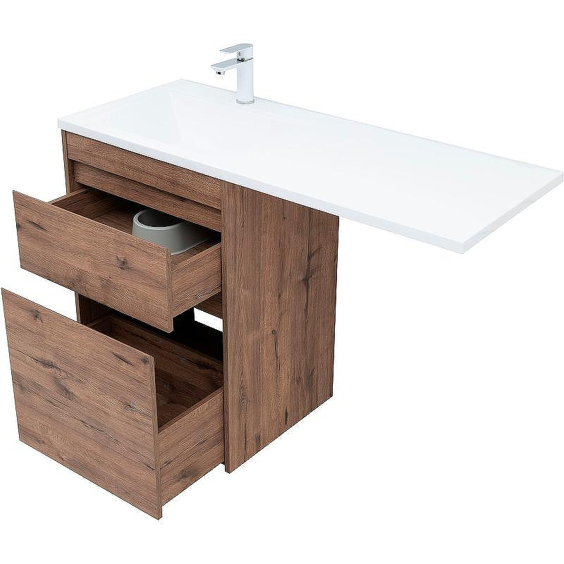 Тумба с раковиной Aquanet Токио 120 L 335587 Дуб веллингтон, купить, цена, заказать, магазин, доставка, скидка, промокод, купить, цена, заказать, магазин, доставка, скидка, промокод