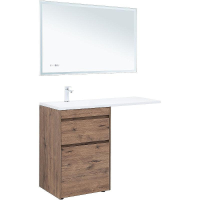 Тумба с раковиной Aquanet Токио 120 L 335587 Дуб веллингтон