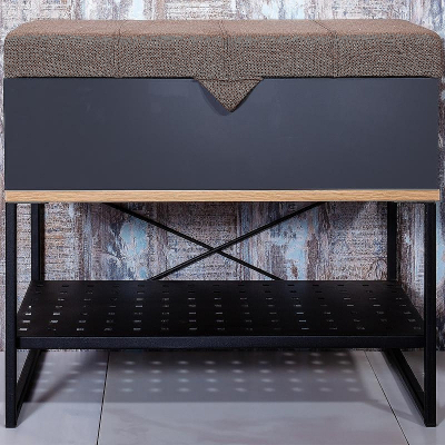 Банкетка Бриклаер Форест 60 4627125414732 Дуб золотой Антрацит