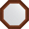 Зеркало Evoform Octagon 52х52 BY 3727 в багетной раме - Орех 65, купить, цена, заказать, магазин, доставка, скидка, промокод, купить, цена, заказать, магазин, доставка, скидка, промокод