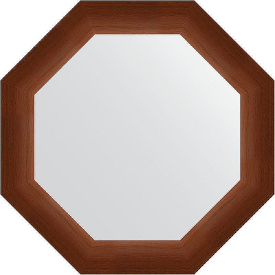 Зеркало Evoform Octagon 52х52 BY 3727 в багетной раме - Орех 65