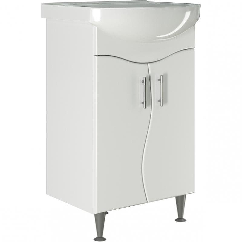 Тумба под раковину Mixline Ангара 52 528385 Белая, купить, цена, заказать, магазин, доставка, скидка, промокод, купить, цена, заказать, магазин, доставка, скидка, промокод