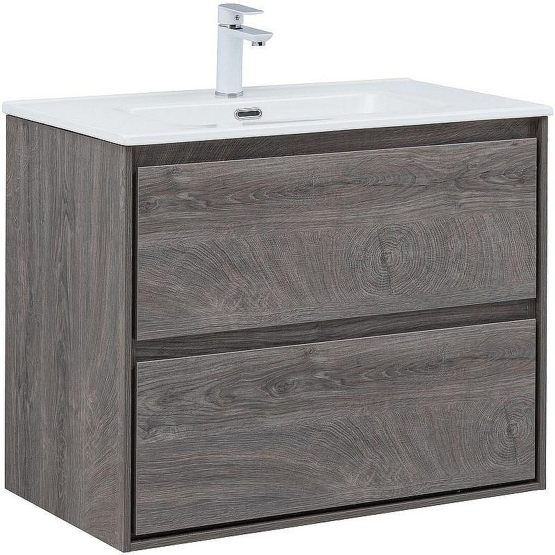 Тумба под раковину Aquanet Милан 80 336374 подвесная Дуб рошелье, купить, цена, заказать, магазин, доставка, скидка, промокод, купить, цена, заказать, магазин, доставка, скидка, промокод