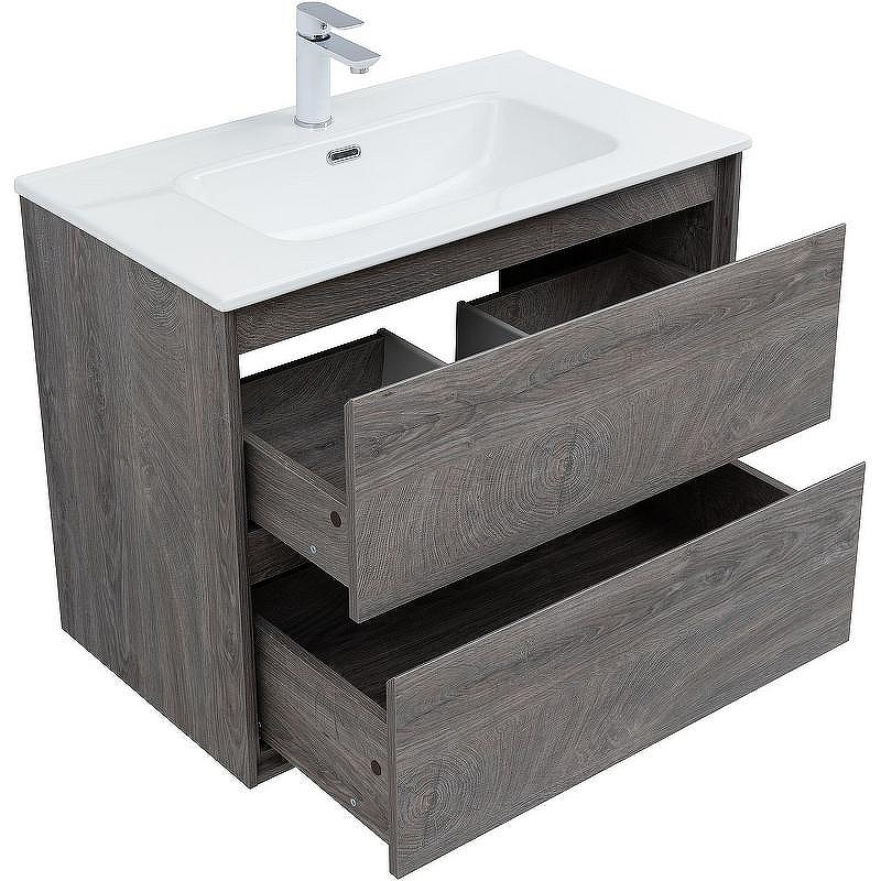 Тумба под раковину Aquanet Милан 80 336374 подвесная Дуб рошелье, купить, цена, заказать, магазин, доставка, скидка, промокод, купить, цена, заказать, магазин, доставка, скидка, промокод