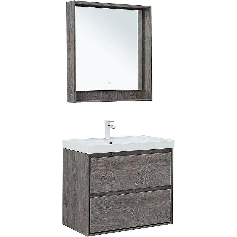 Тумба под раковину Aquanet Милан 80 336374 подвесная Дуб рошелье, купить, цена, заказать, магазин, доставка, скидка, промокод, купить, цена, заказать, магазин, доставка, скидка, промокод