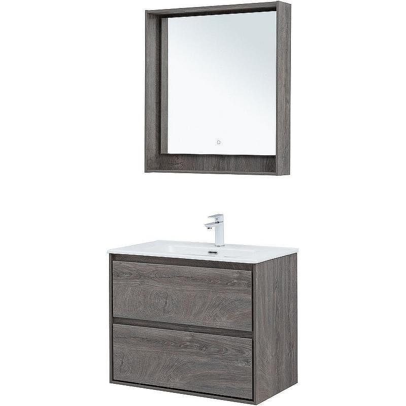 Тумба под раковину Aquanet Милан 80 336374 подвесная Дуб рошелье, купить, цена, заказать, магазин, доставка, скидка, промокод, купить, цена, заказать, магазин, доставка, скидка, промокод