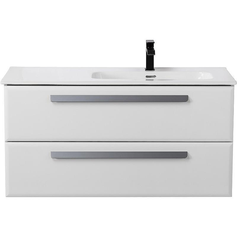 Тумба под раковину Cezares Eco-Cer-N 100 R ECO-CER-N-1000-2C-SO-BL-R подвесная Bianco Lucido без ручек, купить, цена, заказать, магазин, доставка, скидка, промокод, купить, цена, заказать, магазин, доставка, скидка, промокод