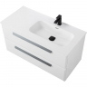 Тумба под раковину Cezares Eco-Cer-N 100 R ECO-CER-N-1000-2C-SO-BL-R подвесная Bianco Lucido без ручек, купить, цена, заказать, магазин, доставка, скидка, промокод, купить, цена, заказать, магазин, доставка, скидка, промокод
