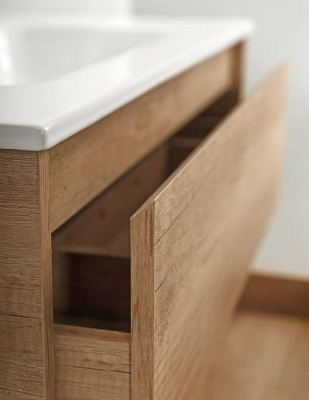 Тумба под раковину BelBagno Kraft 100 KRAFT-1000-2C-SO-RGB подвесная Белый дуб Галифакс