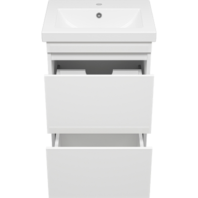 Тумба с раковиной Misty Енисей 50 УТ000009446 Белая