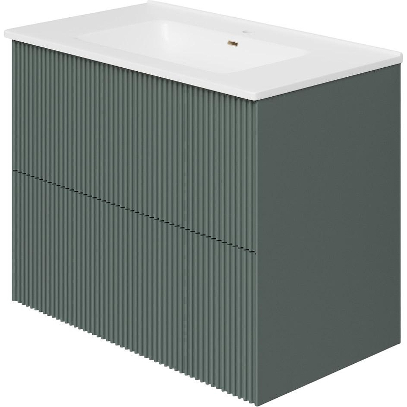 Тумба под раковину La Fenice Terra Twin 80 FNC-01-TER-G-80-2 подвесная Серо-зеленая, купить, цена, заказать, магазин, доставка, скидка, промокод, купить, цена, заказать, магазин, доставка, скидка, промокод