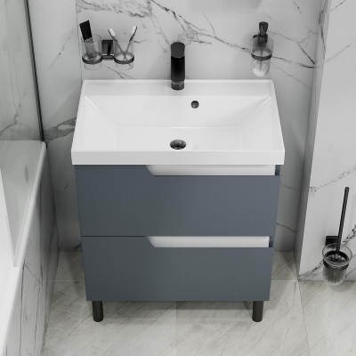 Тумба под раковину СанТа Антарес 70 700520 Белый глянец