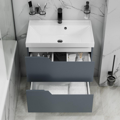 Тумба под раковину СанТа Антарес 70 700520 Белый глянец