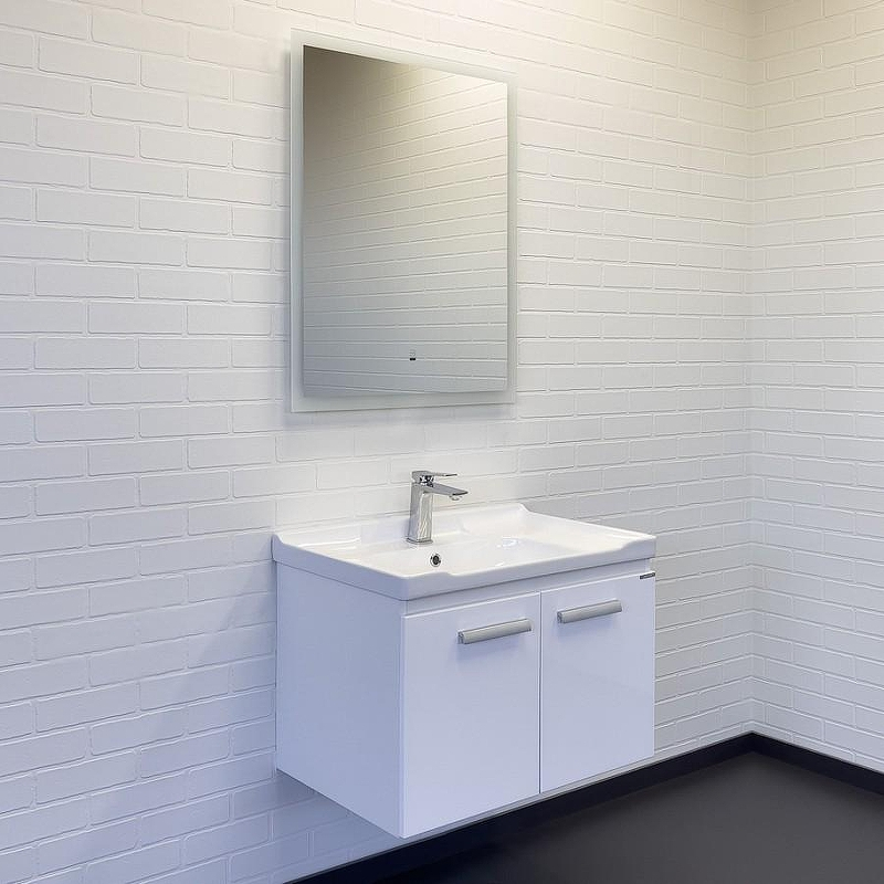 Тумба с раковиной Comforty Рига 70 00-00018684 подвесная Белый глянец, купить, цена, заказать, магазин, доставка, скидка, промокод, купить, цена, заказать, магазин, доставка, скидка, промокод