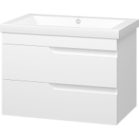 Тумба с раковиной Misty Софт 75 УТ000015047 подвесная Белая глянцевая, купить, цена, заказать, магазин, доставка, скидка, промокод, купить, цена, заказать, магазин, доставка, скидка, промокод