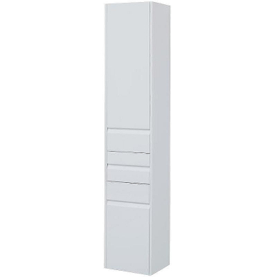 Шкаф пенал Aquanet Палермо 35 L 237410 подвесной Белый глянец