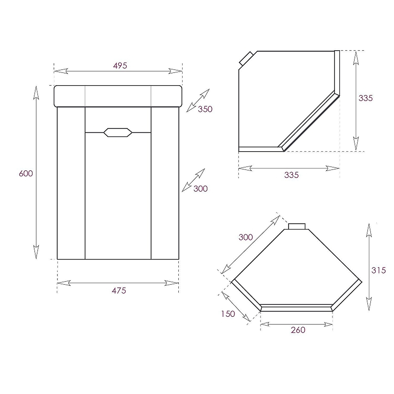 Тумба под раковину Onika Айленд 35 R 103502 подвесная, угловая цвет Белый, купить, цена, заказать, магазин, доставка, скидка, промокод, купить, цена, заказать, магазин, доставка, скидка, промокод
