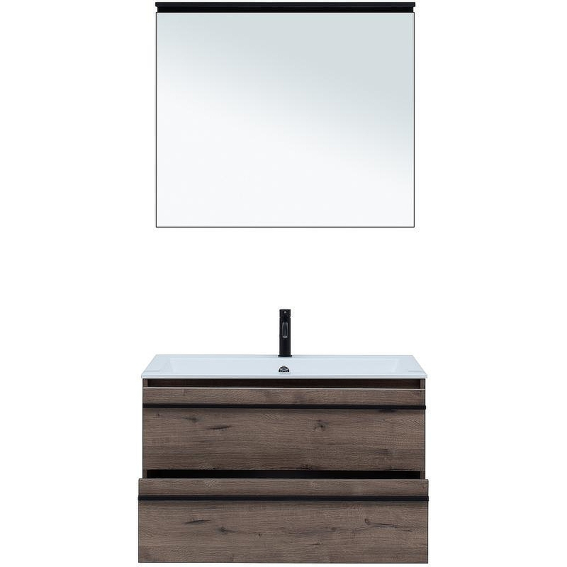 Тумба с раковиной Aquanet Lino 90 271950 подвесная Дуб Веллингтон, купить, цена, заказать, магазин, доставка, скидка, промокод, купить, цена, заказать, магазин, доставка, скидка, промокод