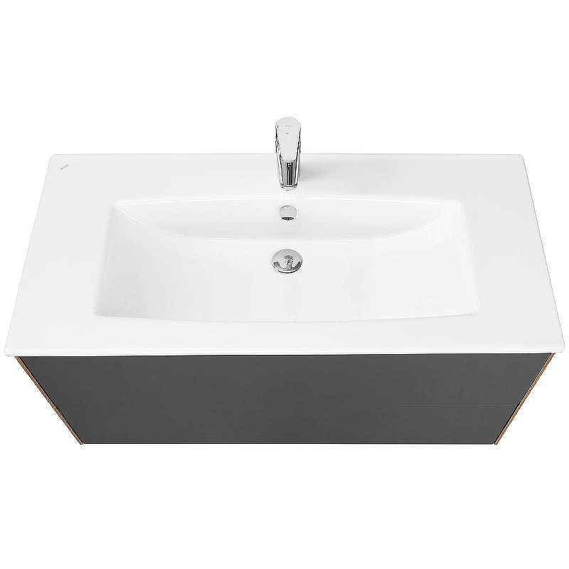 Тумба под раковину Aquaton Сохо 100 1A258201AJA00 подвесная Дуб веллингтон Графит софт, купить, цена, заказать, магазин, доставка, скидка, промокод, купить, цена, заказать, магазин, доставка, скидка, промокод