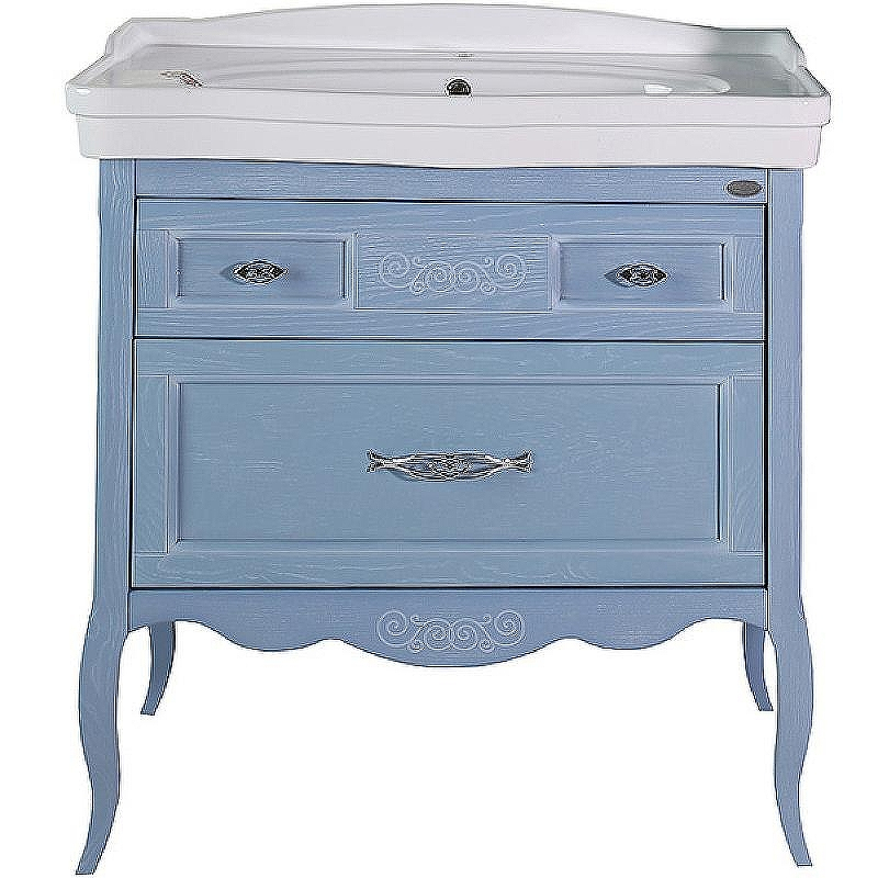 Комплект мебели для ванной ASB-Woodline Модерн 85 Рошфор с Белой патиной, купить, цена, заказать, магазин, доставка, скидка, промокод, купить, цена, заказать, магазин, доставка, скидка, промокод