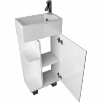 Тумба с раковиной 1MarKa Laura 40Н R У85928 Белый глянец, купить, цена, заказать, магазин, доставка, скидка, промокод, купить, цена, заказать, магазин, доставка, скидка, промокод