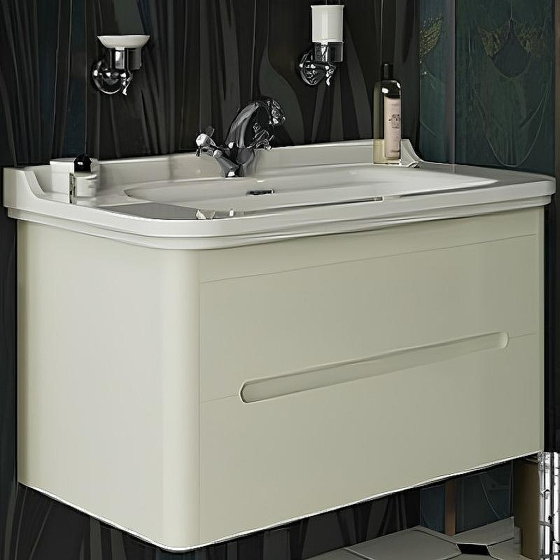 Тумба под раковину Kerasan Waldorf 94 925530 подвесная Bi vaniglia matt, купить, цена, заказать, магазин, доставка, скидка, промокод, купить, цена, заказать, магазин, доставка, скидка, промокод