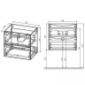 Тумба под раковину Vincea Mia 60 VMC-2MC600RW подвесная R.Wood, купить, цена, заказать, магазин, доставка, скидка, промокод, купить, цена, заказать, магазин, доставка, скидка, промокод