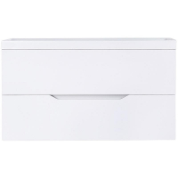 Тумба с раковиной Orange Line 100 Li-100Tuw+RA100 подвесная Белая матовая, купить, цена, заказать, магазин, доставка, скидка, промокод, купить, цена, заказать, магазин, доставка, скидка, промокод