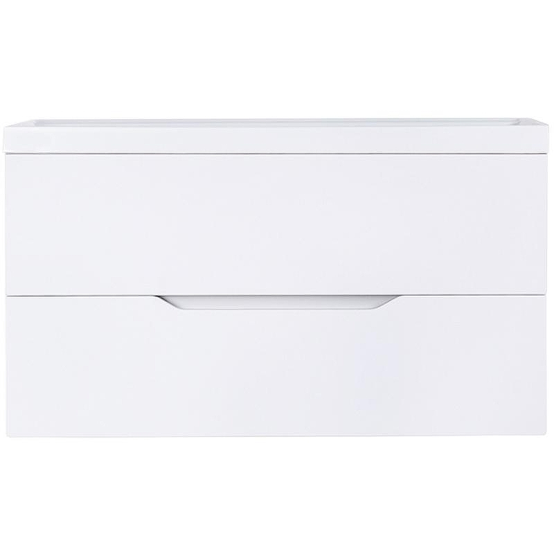 Тумба с раковиной Orange Line 100 Li-100Tuw+RA100 подвесная Белая матовая, купить, цена, заказать, магазин, доставка, скидка, промокод, купить, цена, заказать, магазин, доставка, скидка, промокод