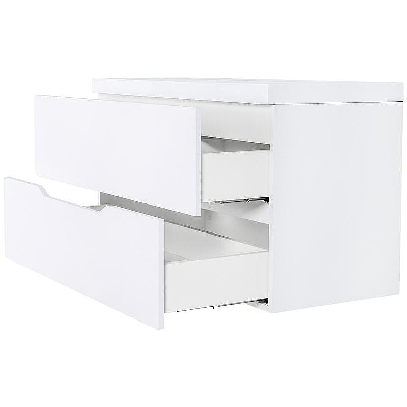 Тумба с раковиной Orange Line 100 Li-100Tuw+RA100 подвесная Белая матовая, купить, цена, заказать, магазин, доставка, скидка, промокод, купить, цена, заказать, магазин, доставка, скидка, промокод