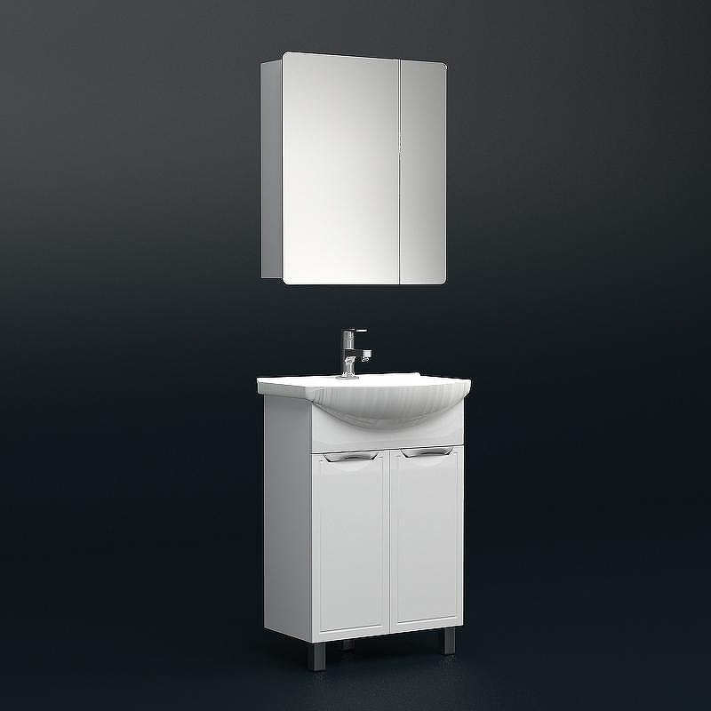 Зеркальный шкаф Corozo Монро 60 SD-00000724 Белый, купить, цена, заказать, магазин, доставка, скидка, промокод, купить, цена, заказать, магазин, доставка, скидка, промокод