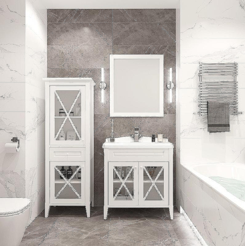 Зеркало Creto Vetra 80 15-80100W Белое, купить, цена, заказать, магазин, доставка, скидка, промокод, купить, цена, заказать, магазин, доставка, скидка, промокод