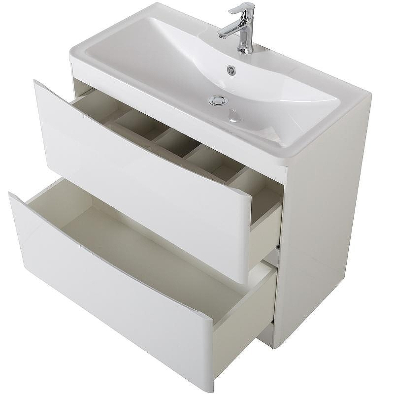 Тумба под раковину BelBagno 80 ACQUA-800-2C-PIA-BL Bianco Lucido, купить, цена, заказать, магазин, доставка, скидка, промокод, купить, цена, заказать, магазин, доставка, скидка, промокод