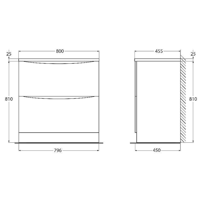Тумба под раковину BelBagno 80 ACQUA-800-2C-PIA-BL Bianco Lucido, купить, цена, заказать, магазин, доставка, скидка, промокод, купить, цена, заказать, магазин, доставка, скидка, промокод