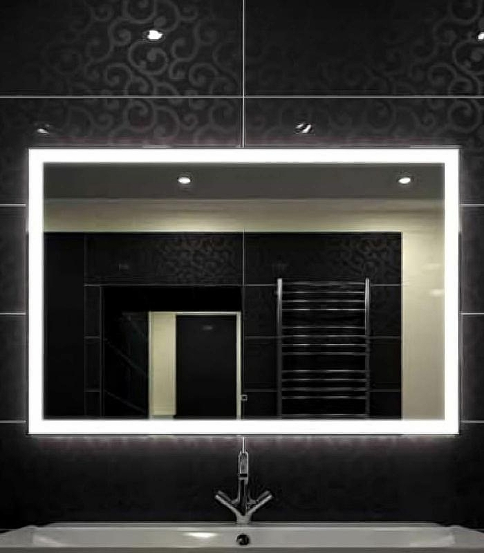 Зеркало Relisan Ivanka 800х600 Гл000024357 с подсветкой с сенсорным выключателем, увеличением и часами, купить, цена, заказать, магазин, доставка, скидка, промокод, купить, цена, заказать, магазин, доставка, скидка, промокод