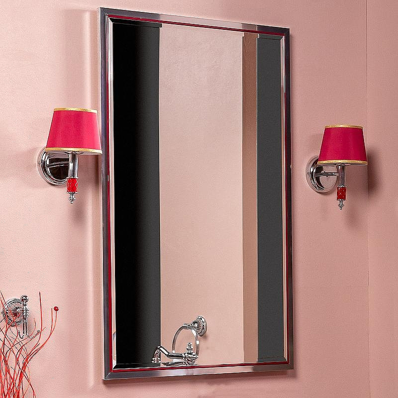 Зеркало Boheme Armadi Art Monaco 70 566-RCR с подсветкой Бордо Хром, купить, цена, заказать, магазин, доставка, скидка, промокод, купить, цена, заказать, магазин, доставка, скидка, промокод